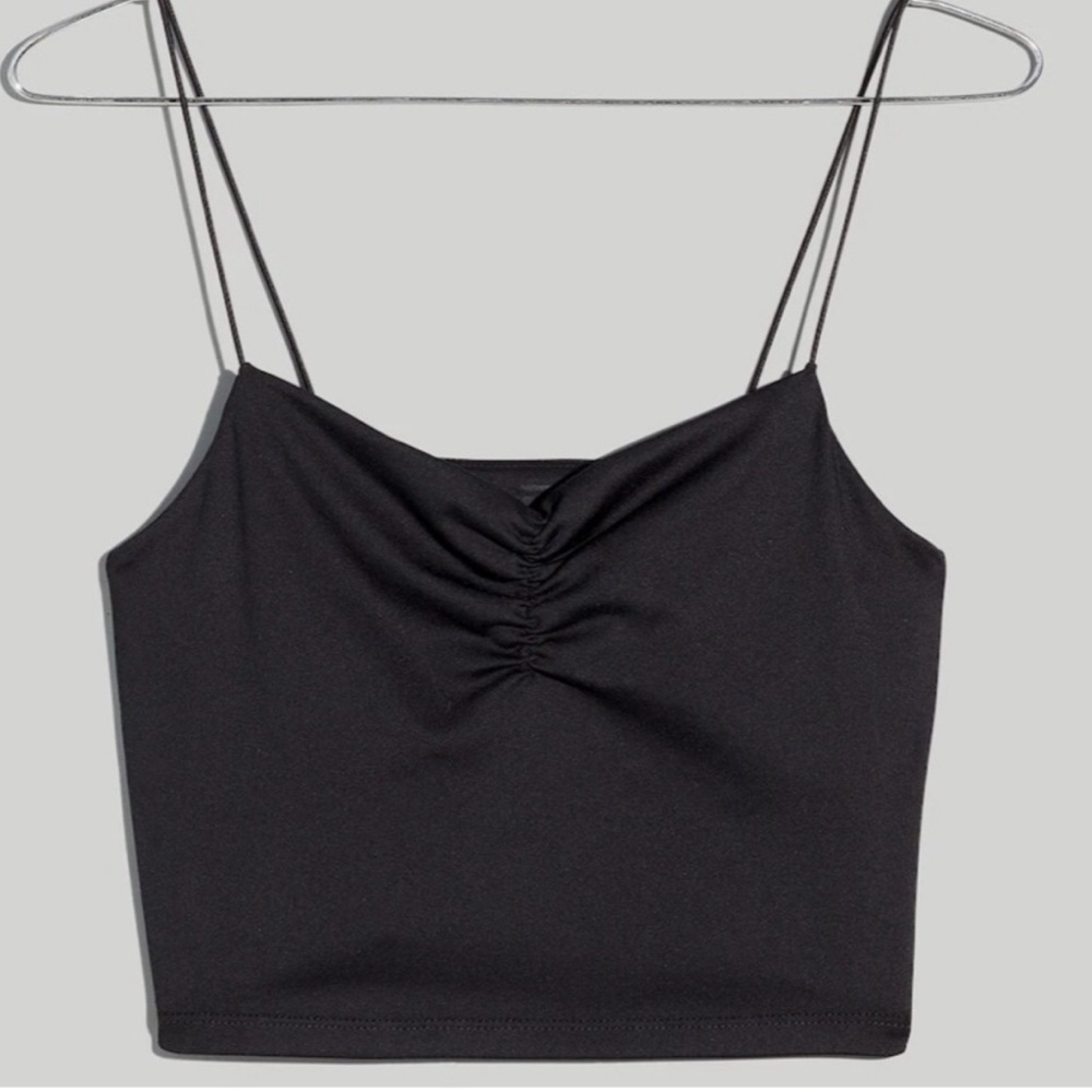 LOFT Black With White Stripes Adjustable Spaghetti Strap Camisole Tank Size S - Picture 12 of 13